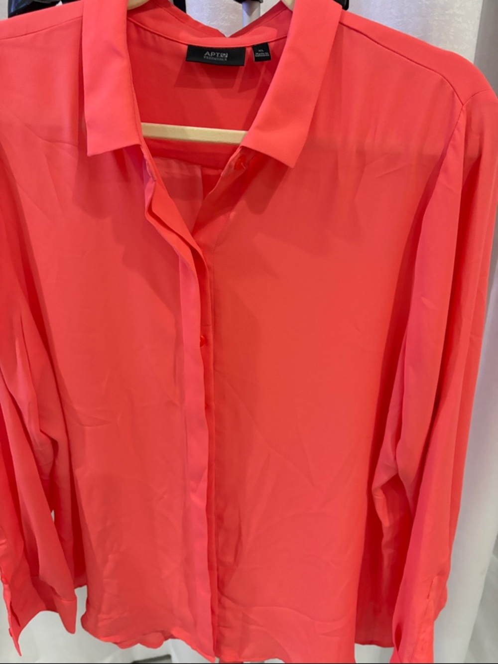 Apt. 9 Vibrant Coral Button-Down Shirt